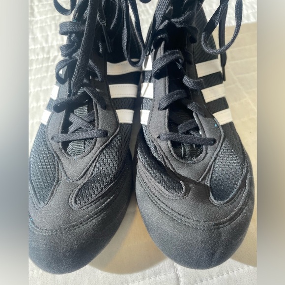 Adidas Box Hog 2 Black Boxing Shoes Boots FX0561 Unisex Mens 7 Women’s 8 EU 40 - Picture 10 of 16